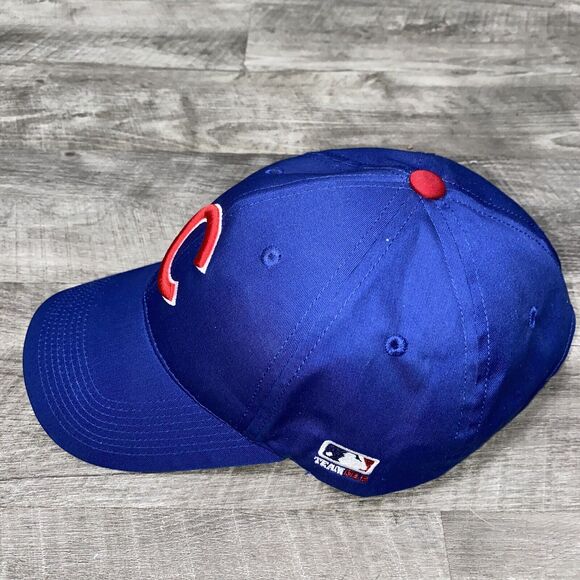 Chicago Cubs Team MLB OC Sports Hat Cap Royal Blue Red C Team Logo Adjustable - Picture 7 of 11
